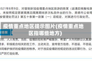 疫情重点地区提示图片(疫情重点地区指哪些地方)